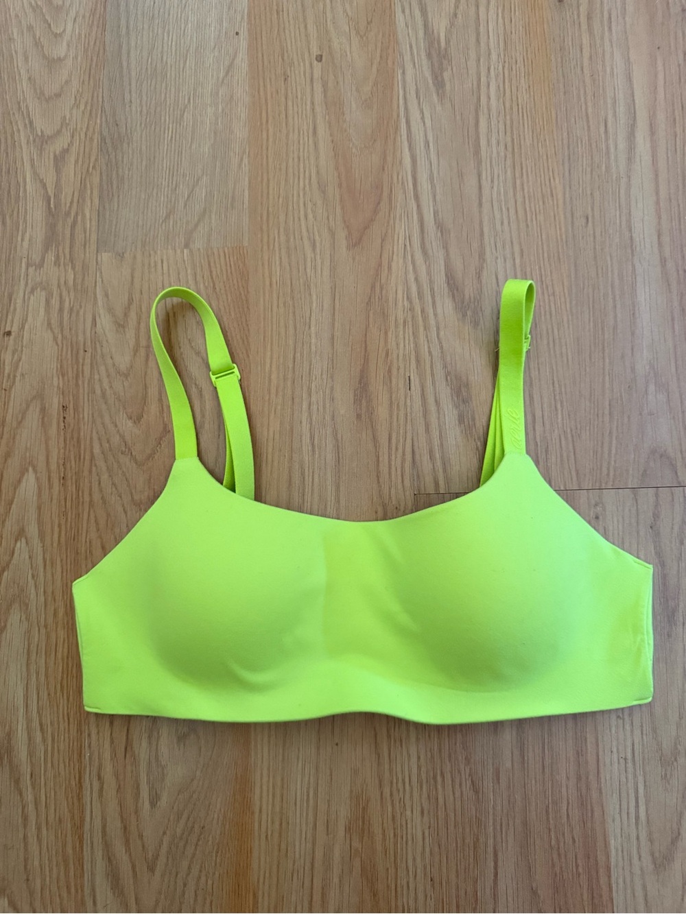 Aerie smoothez Seamless Neon Yellow bra XS